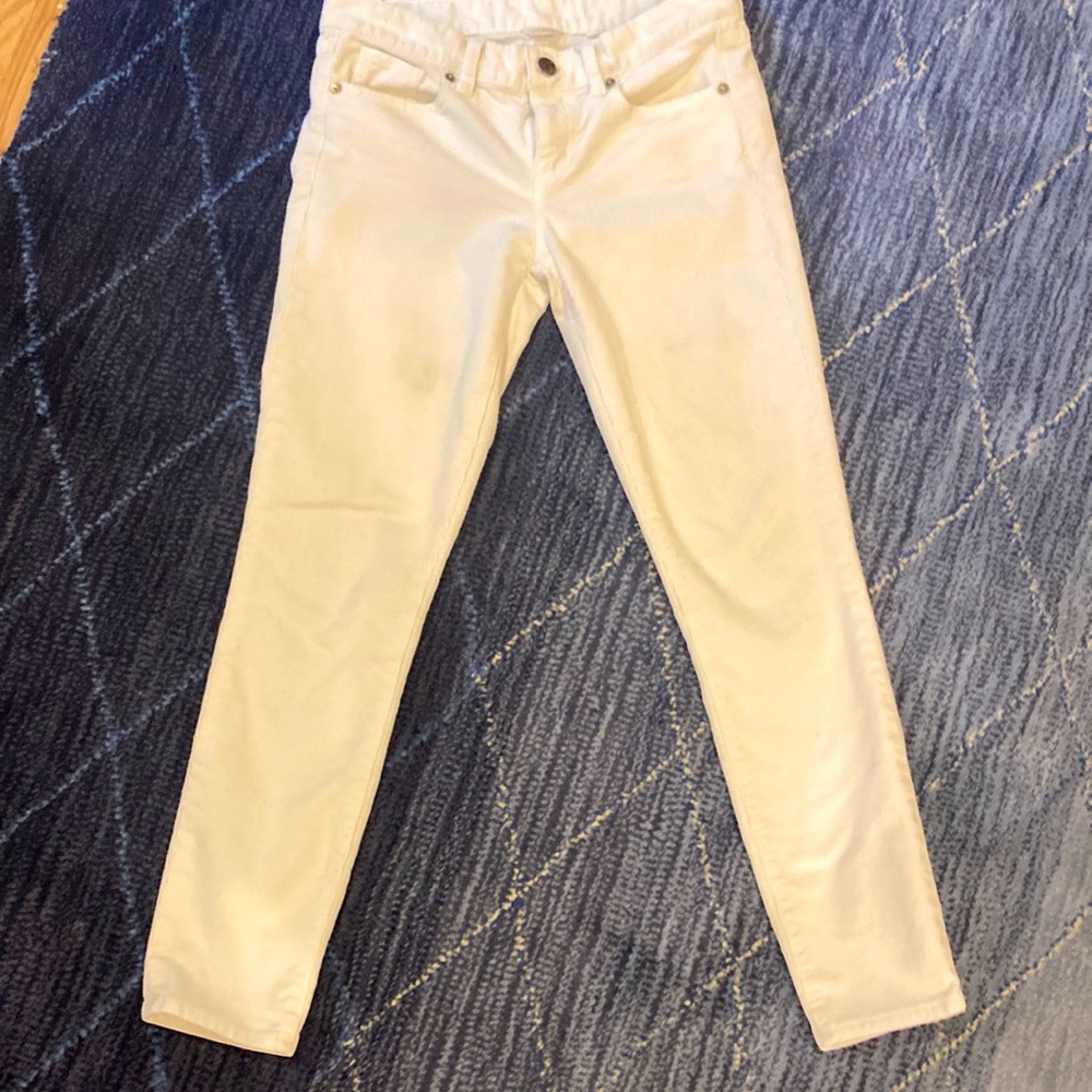 J Crew off white corduroy pants